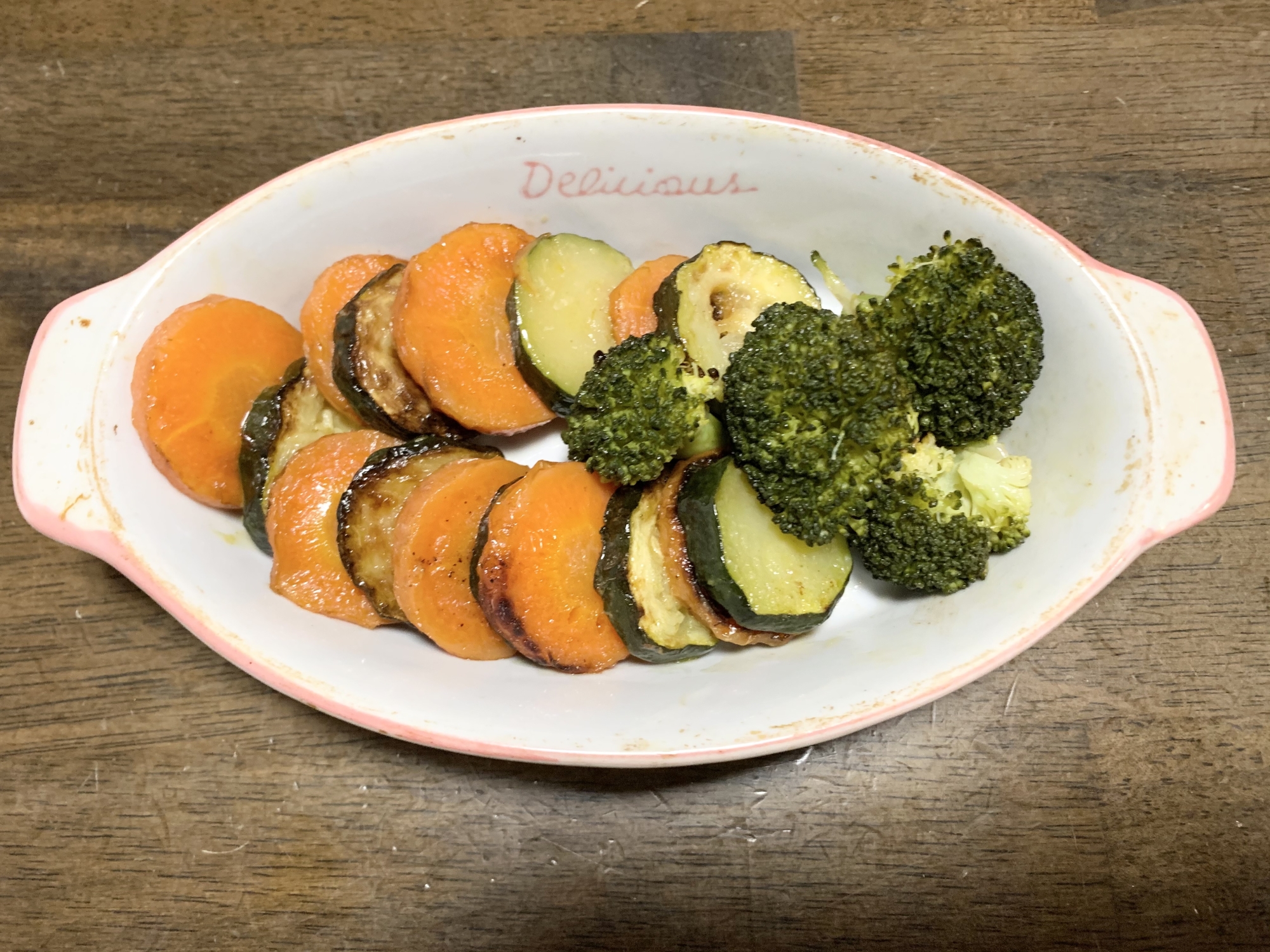 簡単レシピ　付け合わせレシピ　焼き野菜