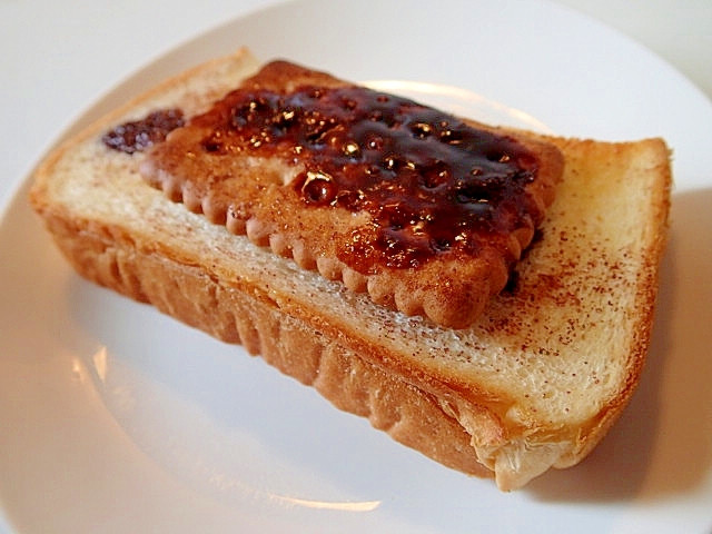 ココナッツサブレのチョコカカオトースト