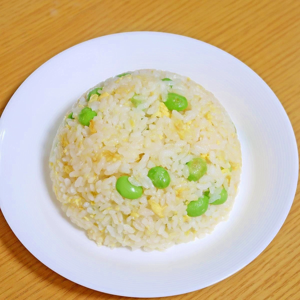 枝豆炒飯（チャーハン）☆シンプル☆包丁不要で簡単に