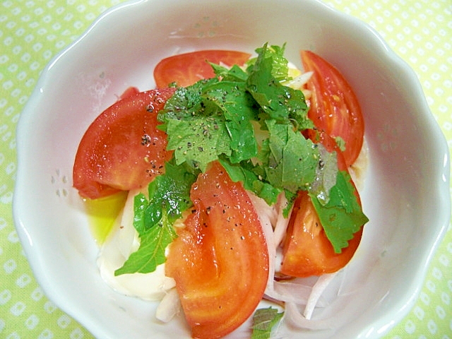 トマトと豆腐サラダ