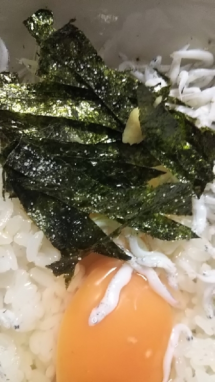 しらす卵かけご飯☆