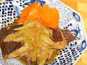 ねぎたっぷり★カレイの煮付け