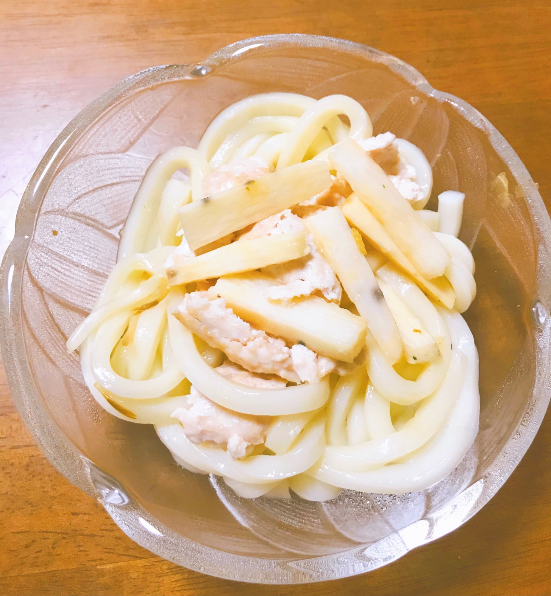 長芋と鶏の温うどん