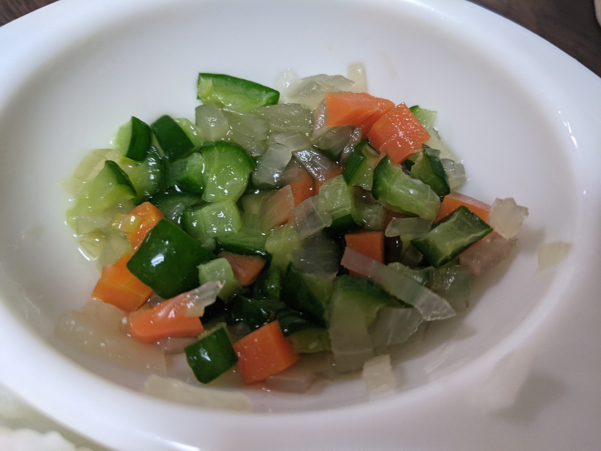 離乳食9ヶ月 きゅうり玉ねぎ人参 レシピ 作り方 By Chun 楽天レシピ 離乳食9ヶ月 きゅうり玉ねぎ人参 レシピ 作り方 By Chun 楽天レシピ