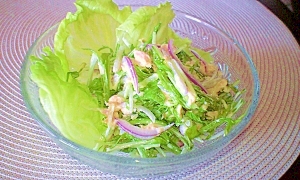 簡単☆水菜とシーチキンのサラダ