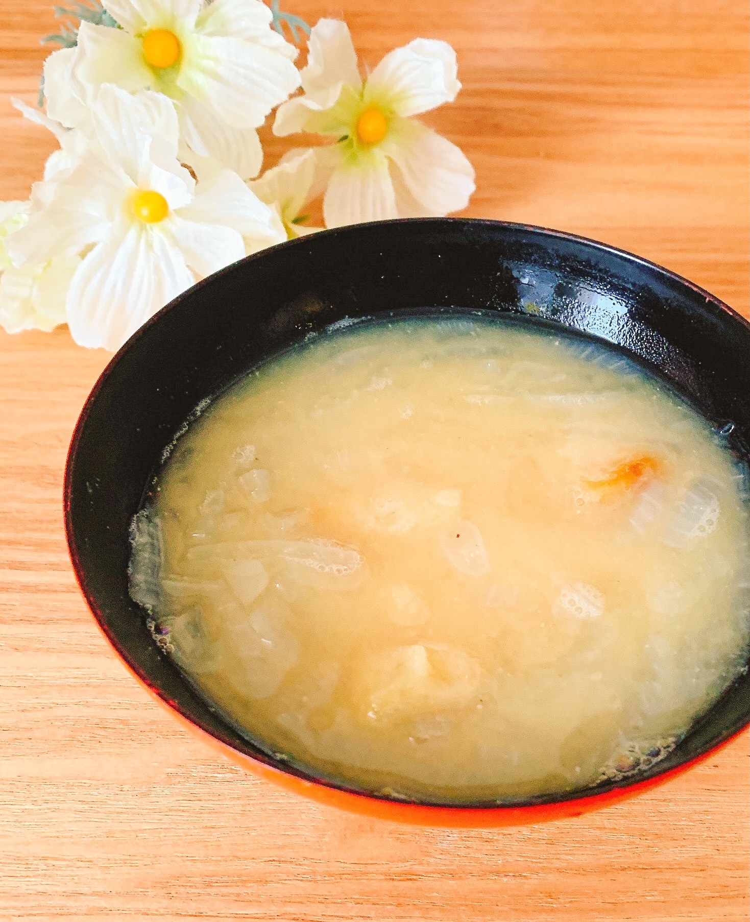 さつまいもと玉ねぎのお味噌汁✧˖°