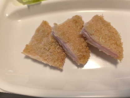 隠しチーズでトロッとハムカツ