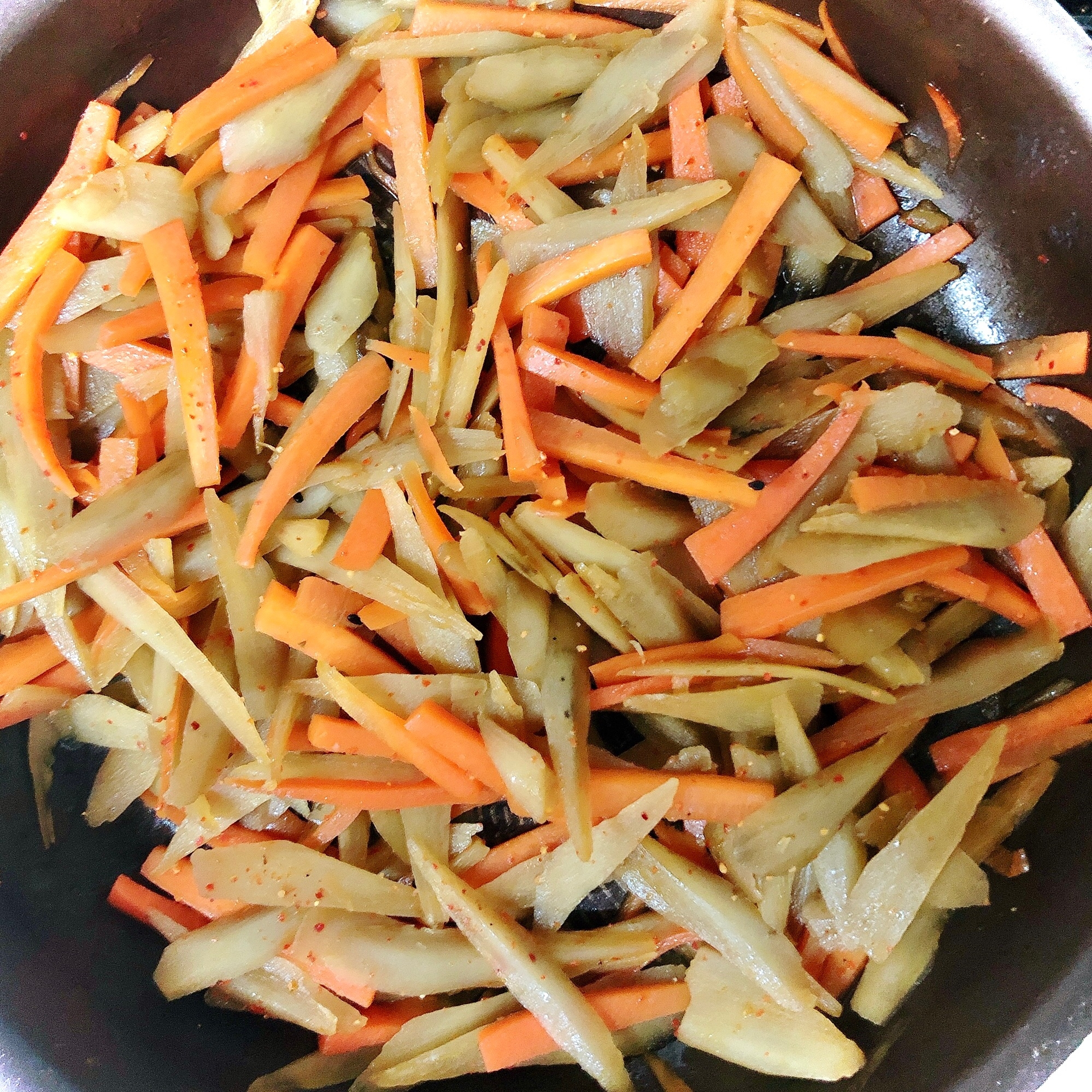 冷凍ささがきごぼうで簡単きんぴらごぼう レシピ 作り方 By Haru 楽天レシピ