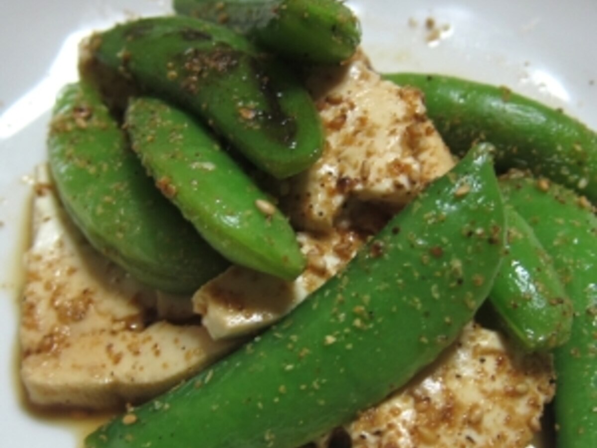 スナップえんどうと豆腐サラダ レシピ 作り方 By ちーころ犬 楽天レシピ スナップえんどうと豆腐サラダ レシピ 作り方 By ちーころ犬 楽天レシピ