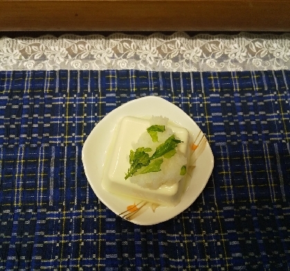 大根おろしと大葉の冷奴