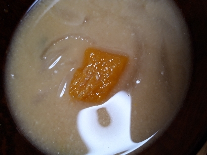 ほっこり甘～な南瓜と新玉ねぎのお味噌汁♡