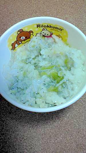 離乳食☆しらすと白菜のリゾット風