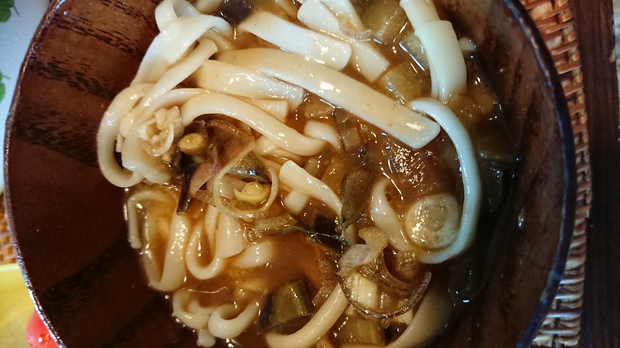 カレーみょうがのきしめん