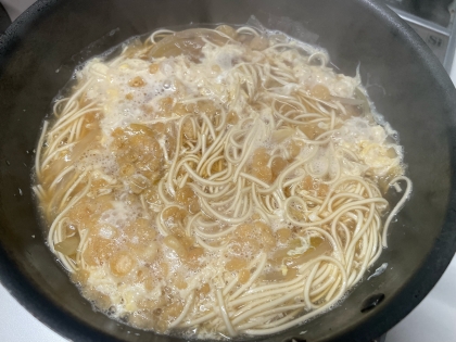 うどんやにゅう麺に　かき玉スープ