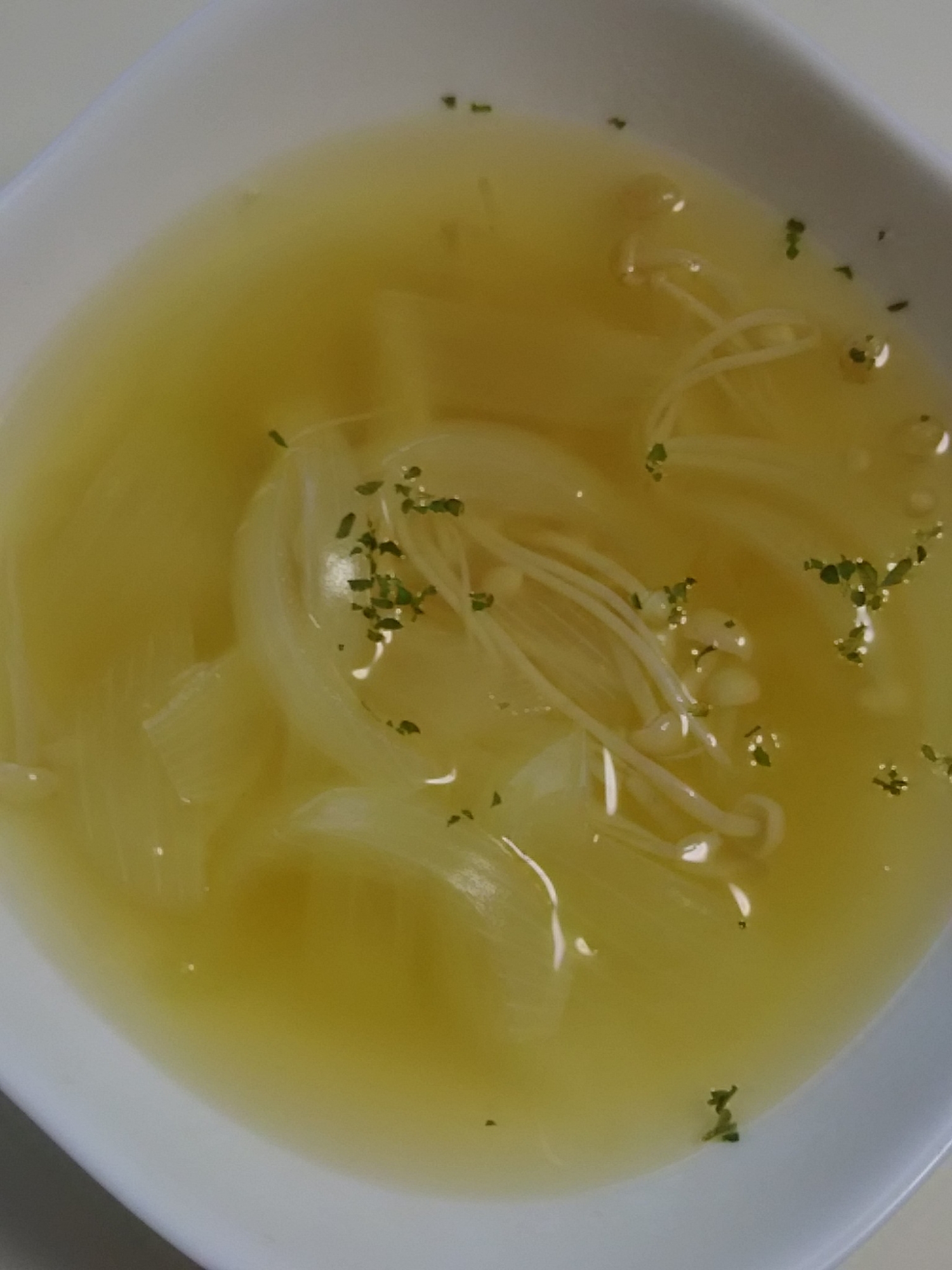 えのきと玉ねぎのスープ(^^)