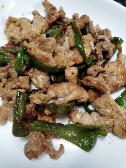 豚肉とピーマンのオイスターからし炒め^_^