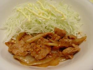 簡単！　豚肉の生姜焼き