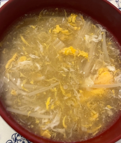 えのきと卵のとろとろ中華スープ♡