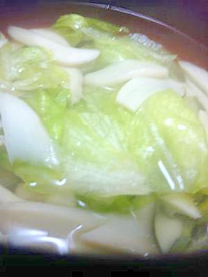 レタスの中華スープ