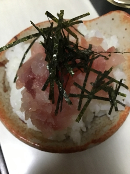 特売マグロで簡単、ネギトロ丼！