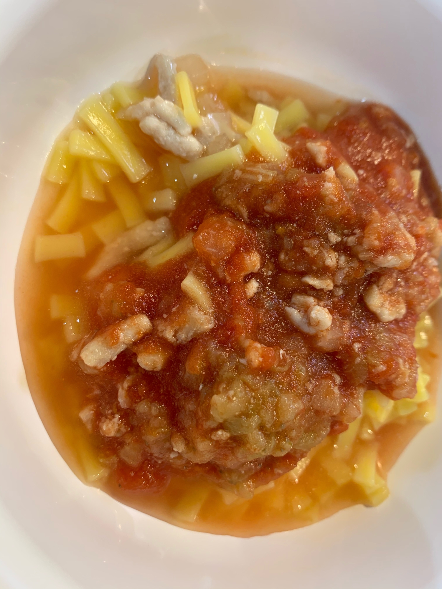 離乳食中期 ミートソースうどん レシピ 作り方 By ゆひ7 楽天レシピ