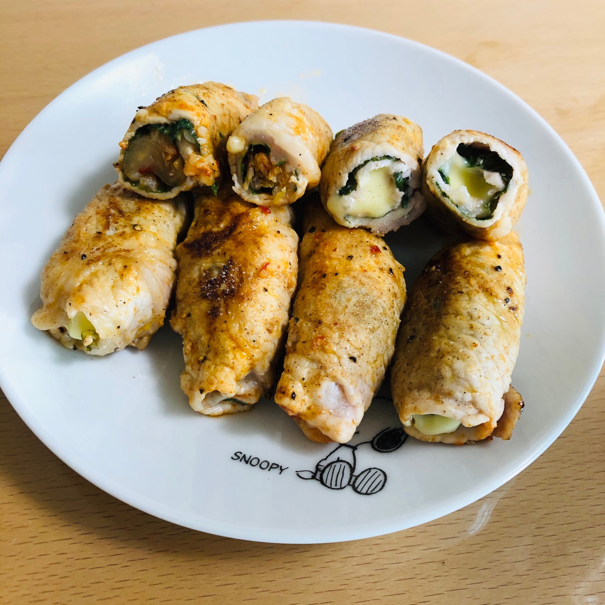 キムチ・チーズの大葉豚肉ロース巻き♪♪