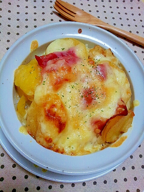 カリッとベーコンとポテトのクリーミーチーズドリア レシピ 作り方 By ラズベリっち 楽天レシピ