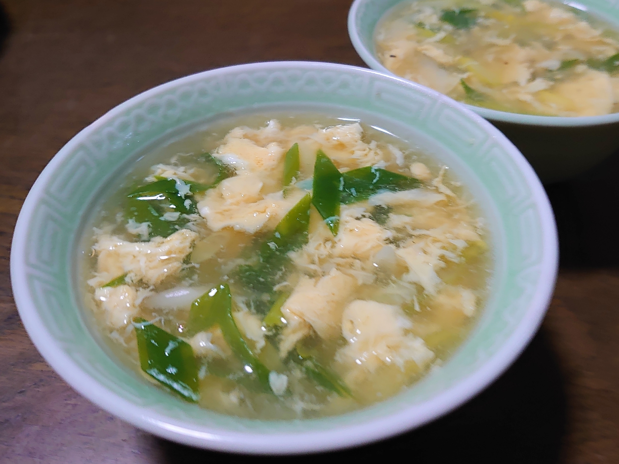 長ねぎと卵の中華スープ