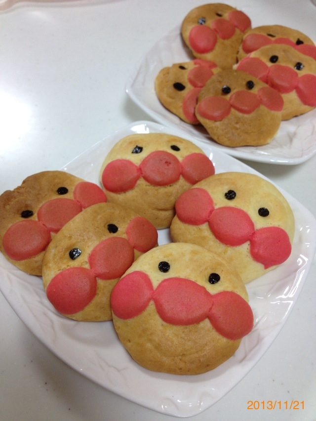 ホットケーキミックス あんぱんまんのクッキー レシピ 作り方 By Dokinchan717 楽天レシピ