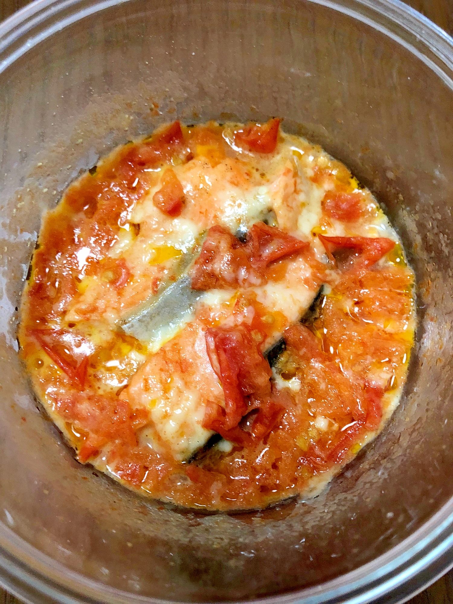 【幼児食】取り分け可能！鮭のトマトチーズ焼き