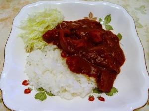 トマトと茄子のチキンカレー