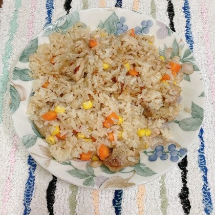 リメイク Kfcのチキンで炒飯 焼肉のタレ味 レシピ 作り方 By ジョン リーバス 楽天レシピ