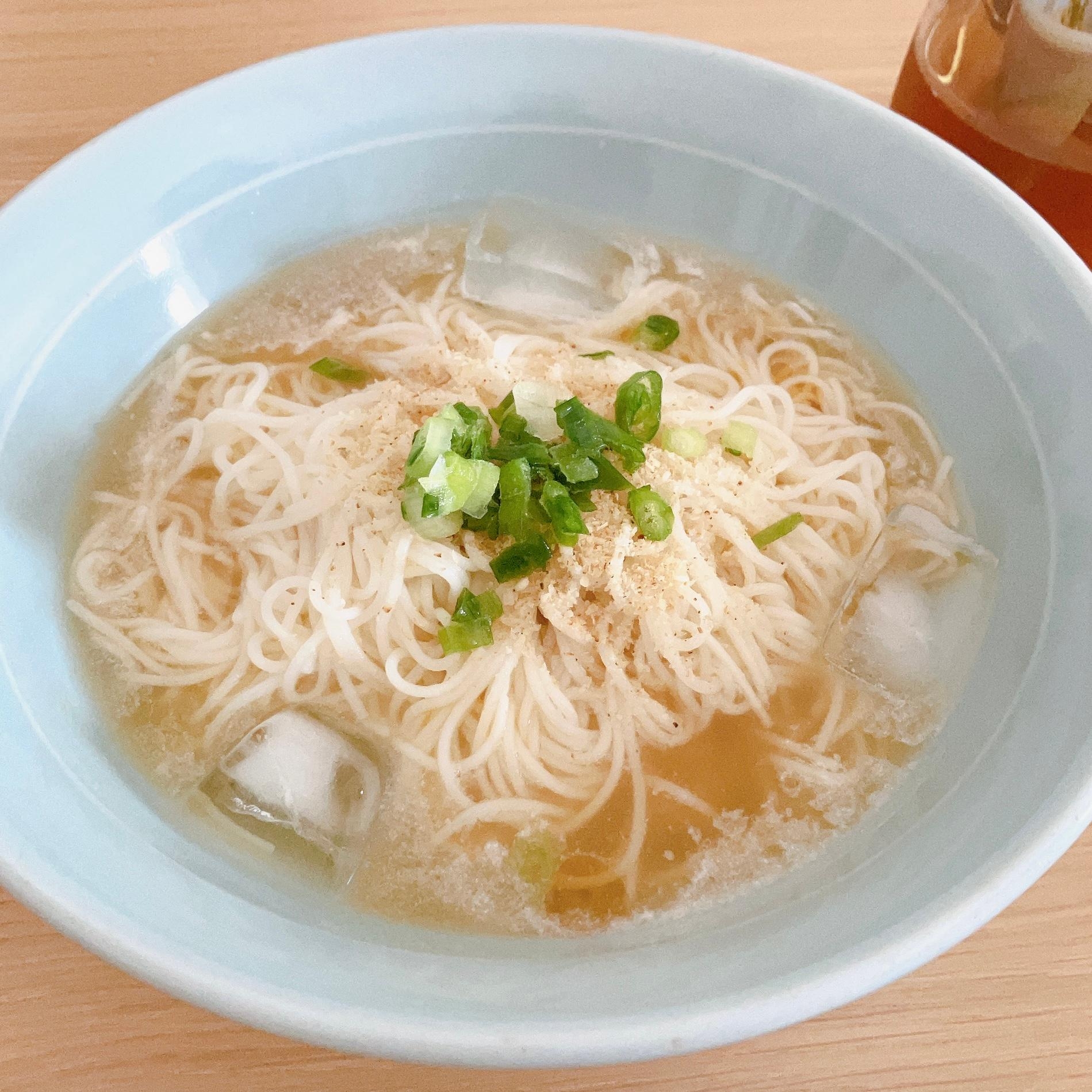 ネギ塩ごま油そうめん