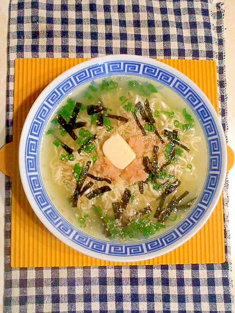 明太バターの塩ラーメン♪