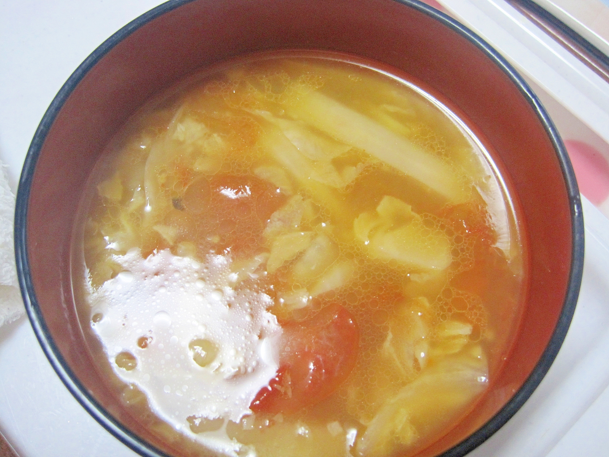 トマトの中華風スープ