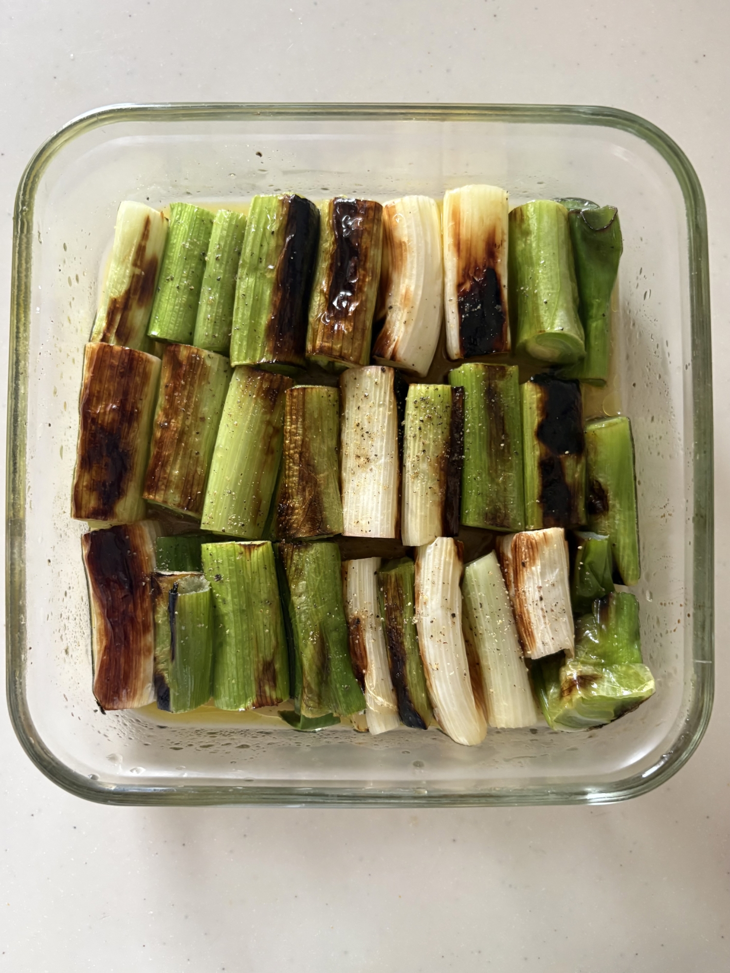 簡単すぎる♡焼きねぎマリネ/今回はドテラレモン使用