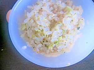 離乳食☆BFのチキンライスに野菜をプラス