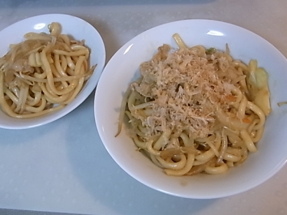 めんつゆで美味しい焼きうどんが作れてしまうんですね☆
ごちそうさまでした☆