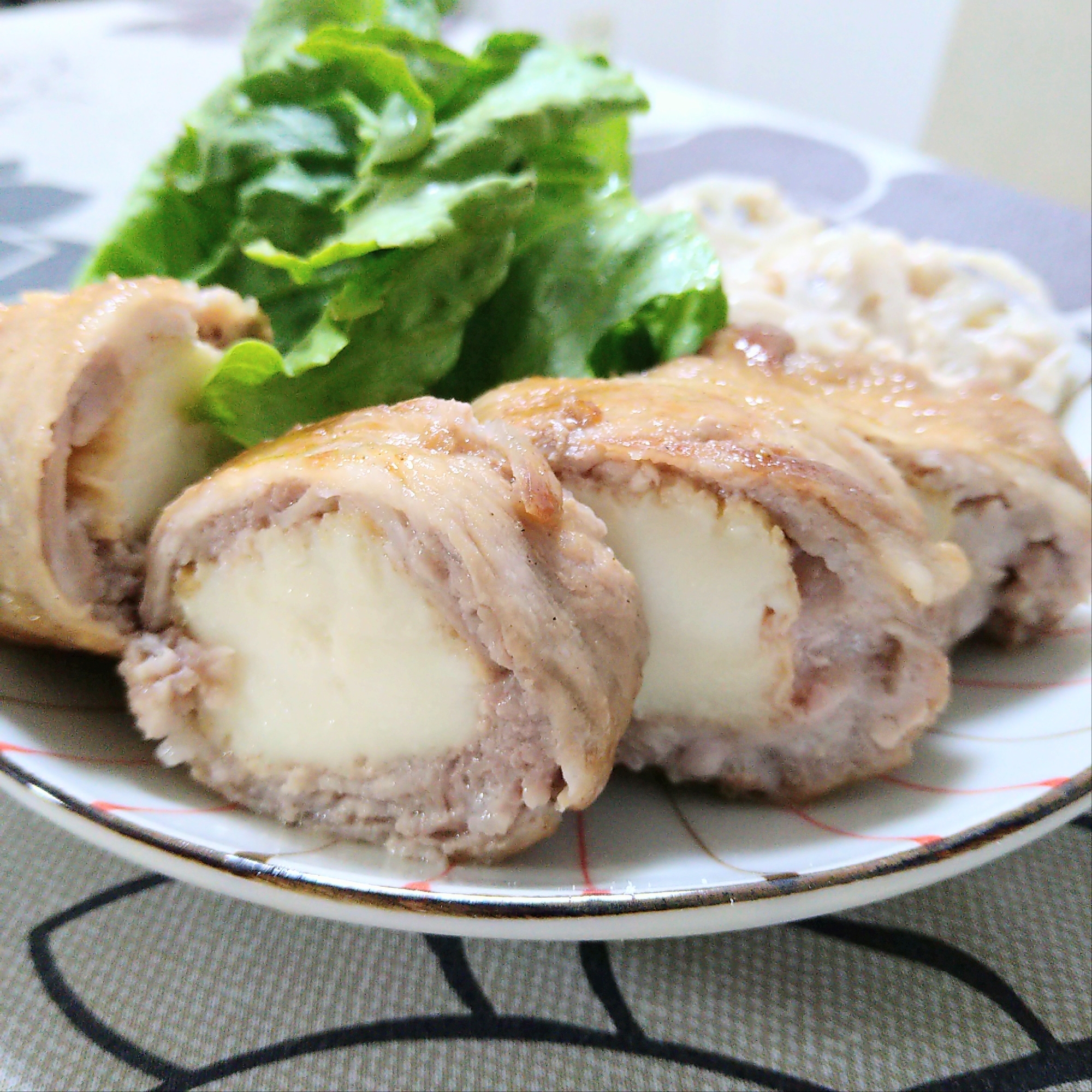 【豚肉と厚揚げの甘辛包み】ヘルシーボリューム満点♪