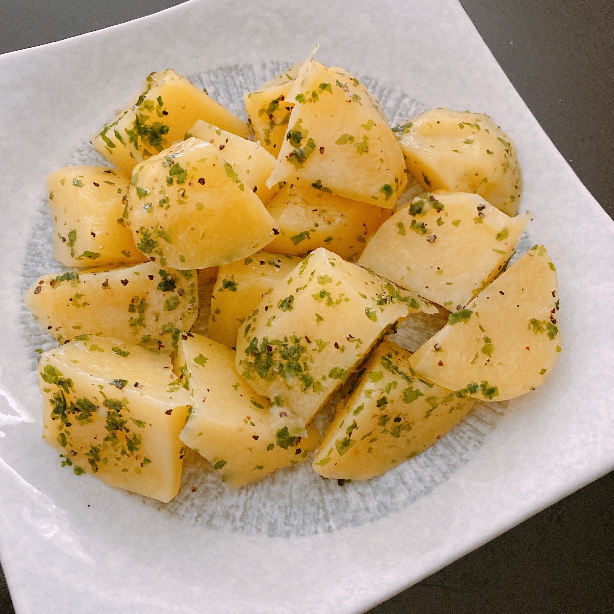 【電子レンジでお手軽】青のりじゃがバター