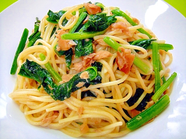 ほうれん草とツナの梅パスタ レシピ 作り方 By Mint74 楽天レシピ