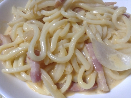 うどんで、簡単に作れるのが魅力ですね〜♡ソースも、とっても美味しくて大満足のランチになりました♡次はパスタにも応用してみます♡素敵レシピ有り難うございました♪