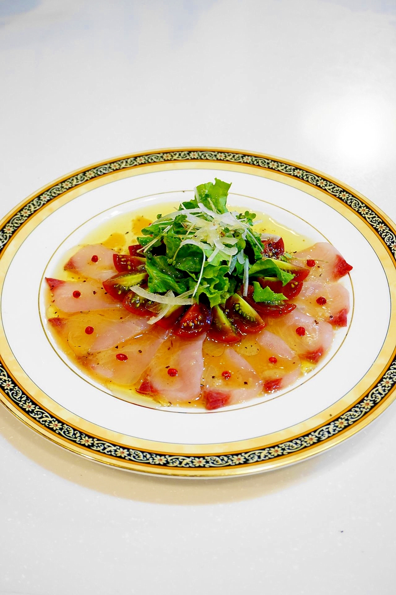 ご家庭でレストランの味を シイラのカルパッチョ レシピ 作り方 By Oppeke22 楽天レシピ