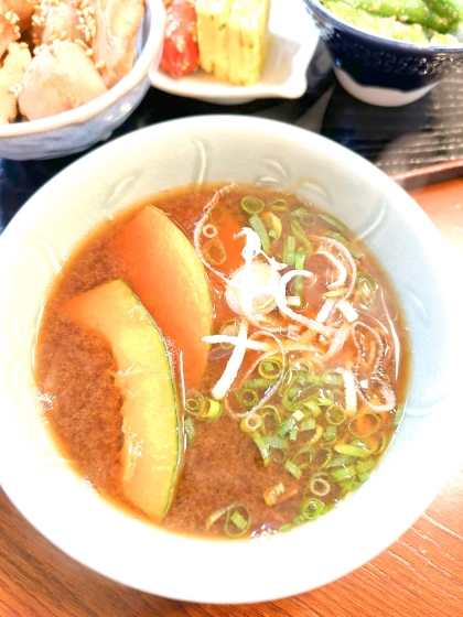 かぼちゃと玉ねぎのお味噌汁〜毎日お味噌汁〜