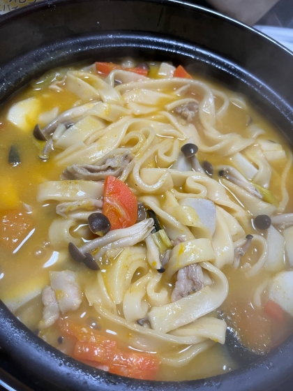 ぽかぽか☆白菜 里芋入り ほうとう うどん