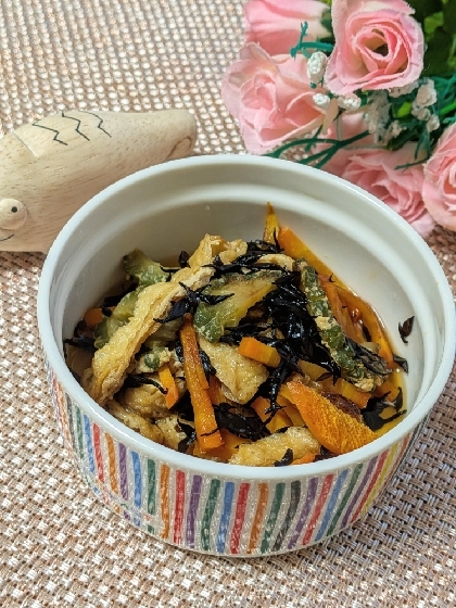 ゴーヤ入り☆ひじきの煮物