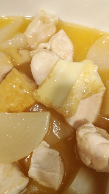 簡単(^^)鶏肉＋大根＋厚揚げのほっこり煮物♪