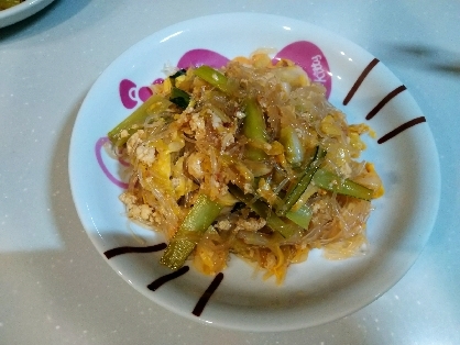 春雨とキャベツの中華風炒め煮