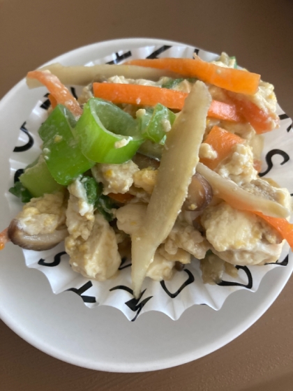 めんつゆで簡単に♪炒り豆腐