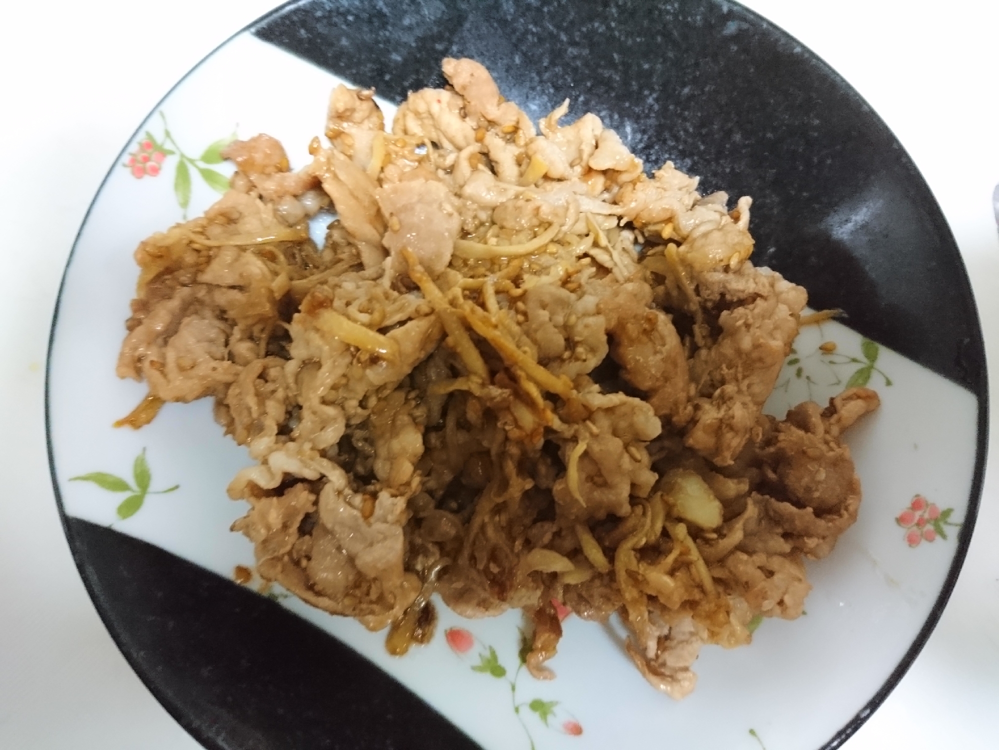 豚肉と葉生姜の炒め物